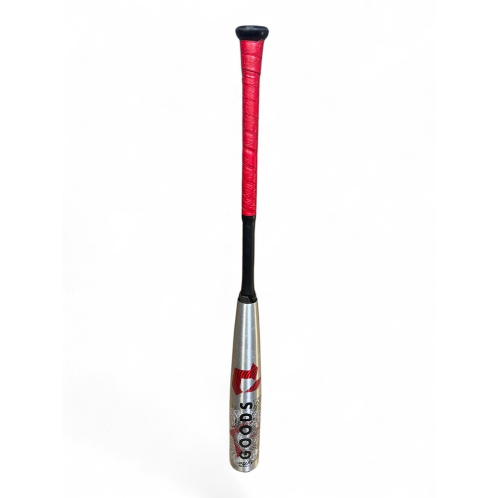 DeMarini The Goods BBCOR Baseball Bat 33/30 Silver Red WBD2352010 Hybrid Alloy